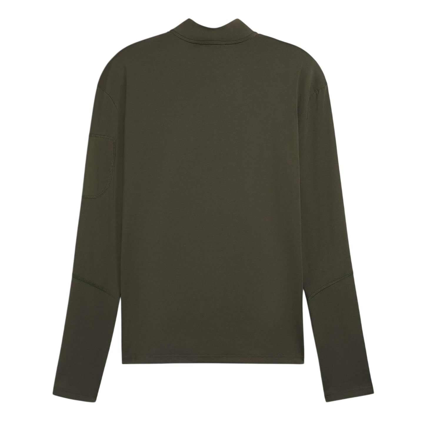 Dark Olive - Back - Puma Mens Cloudspun Quarter Zip Long-Sleeved Top