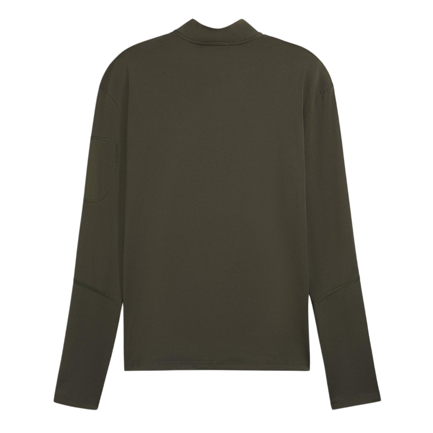 Dark Olive - Back - Puma Mens Cloudspun Quarter Zip Long-Sleeved Top