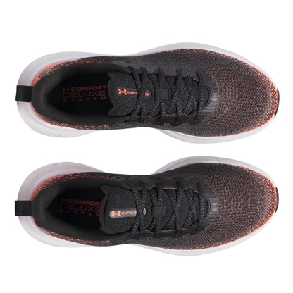 Black-Red - Side - Under Armour Mens Infinite Max Cushioning Trainers