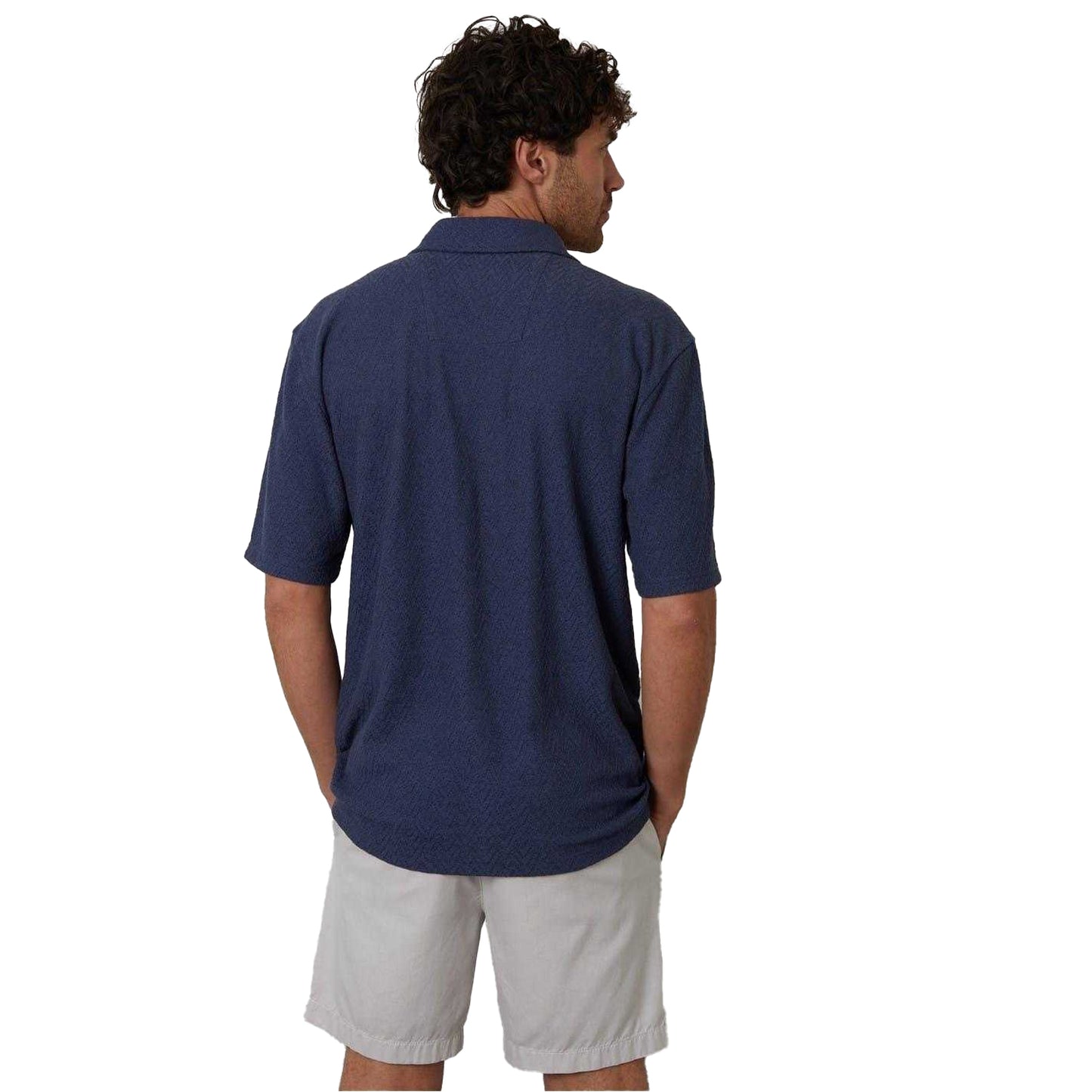 Denim - Back - Threadbare Mens Selkirk Relaxed Fit Shirt