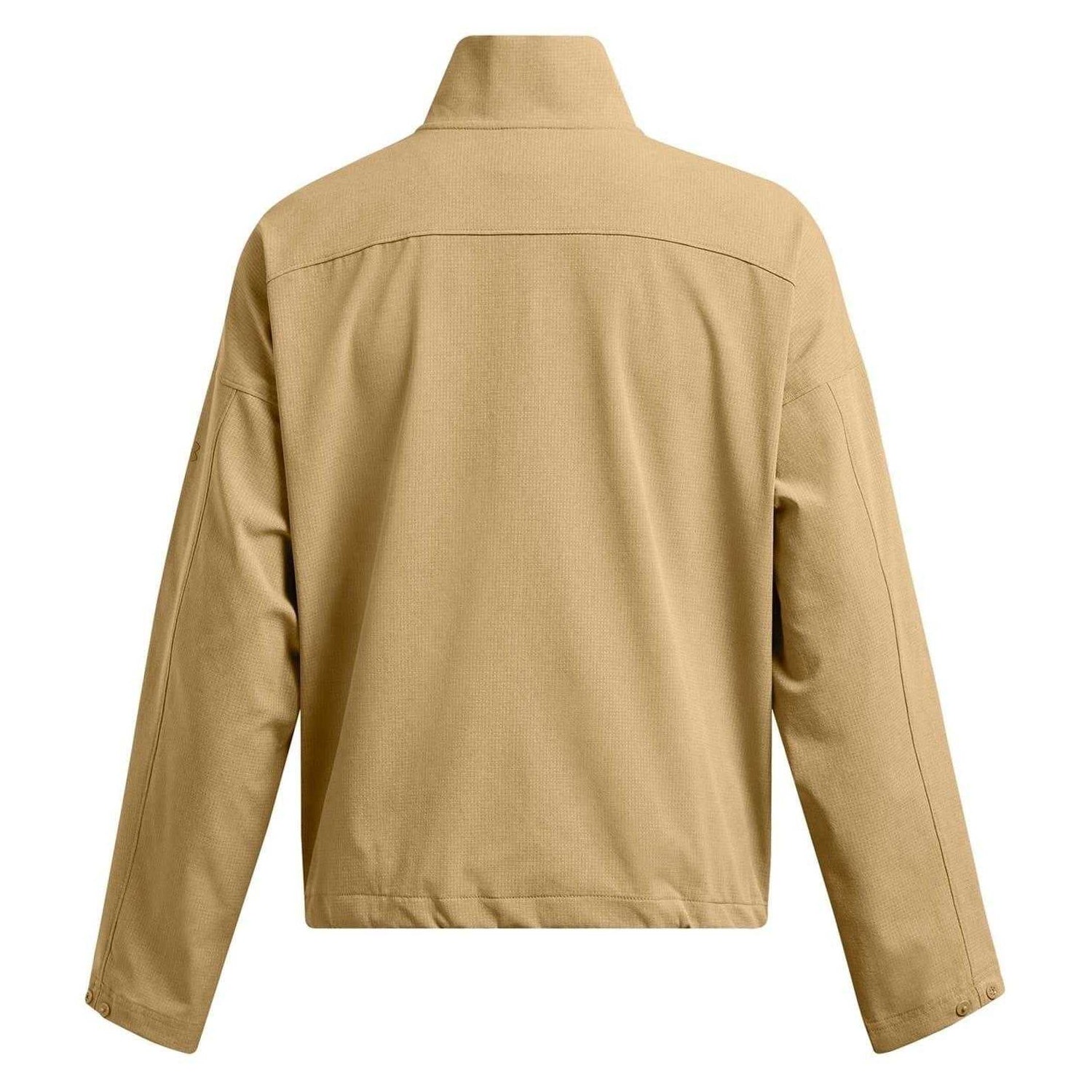 Tan - Back - Under Armour Womens-Ladies Unstoppable Ventilated Athletic Tracksuit Top