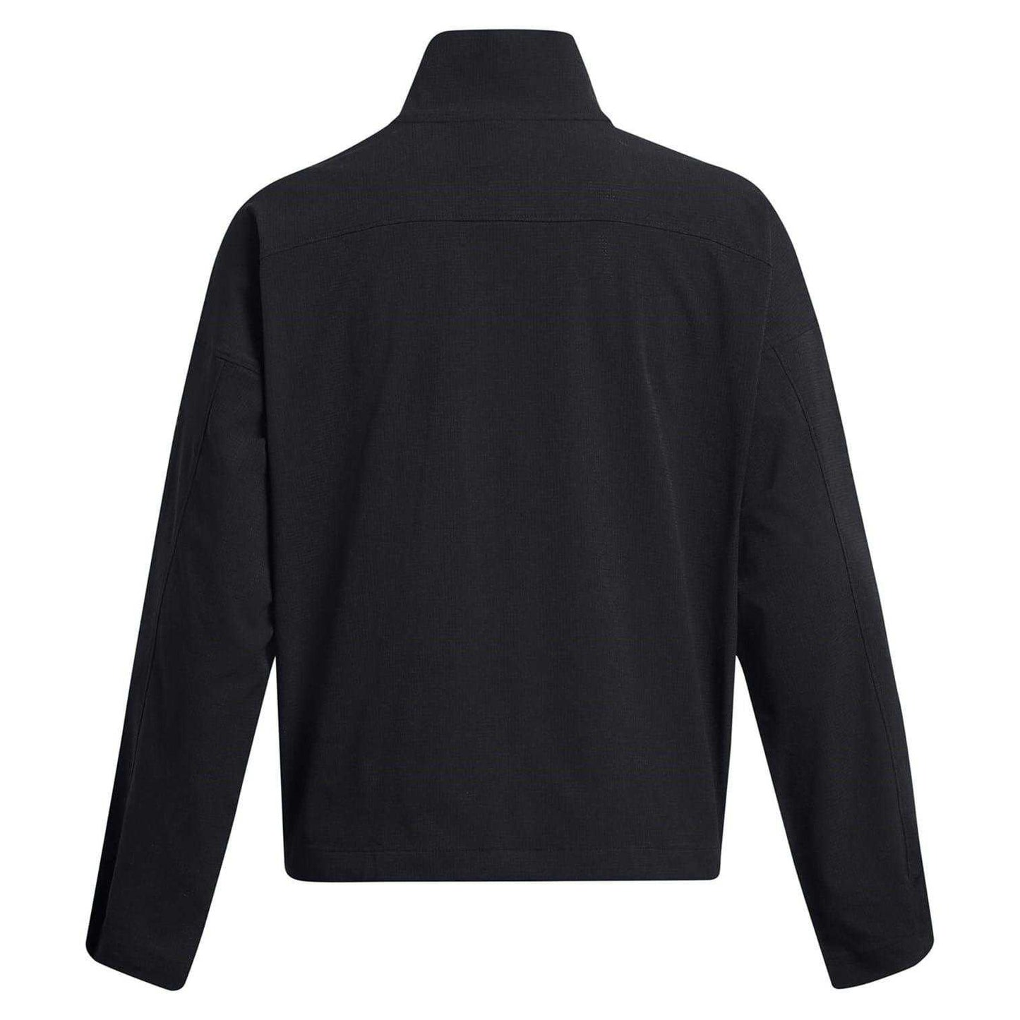 Black - Back - Under Armour Womens-Ladies Unstoppable Ventilated Athletic Tracksuit Top