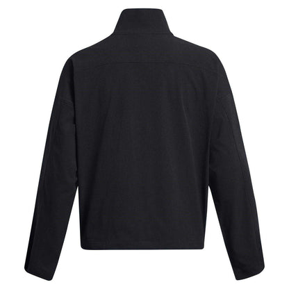 Black - Back - Under Armour Womens-Ladies Unstoppable Ventilated Athletic Tracksuit Top