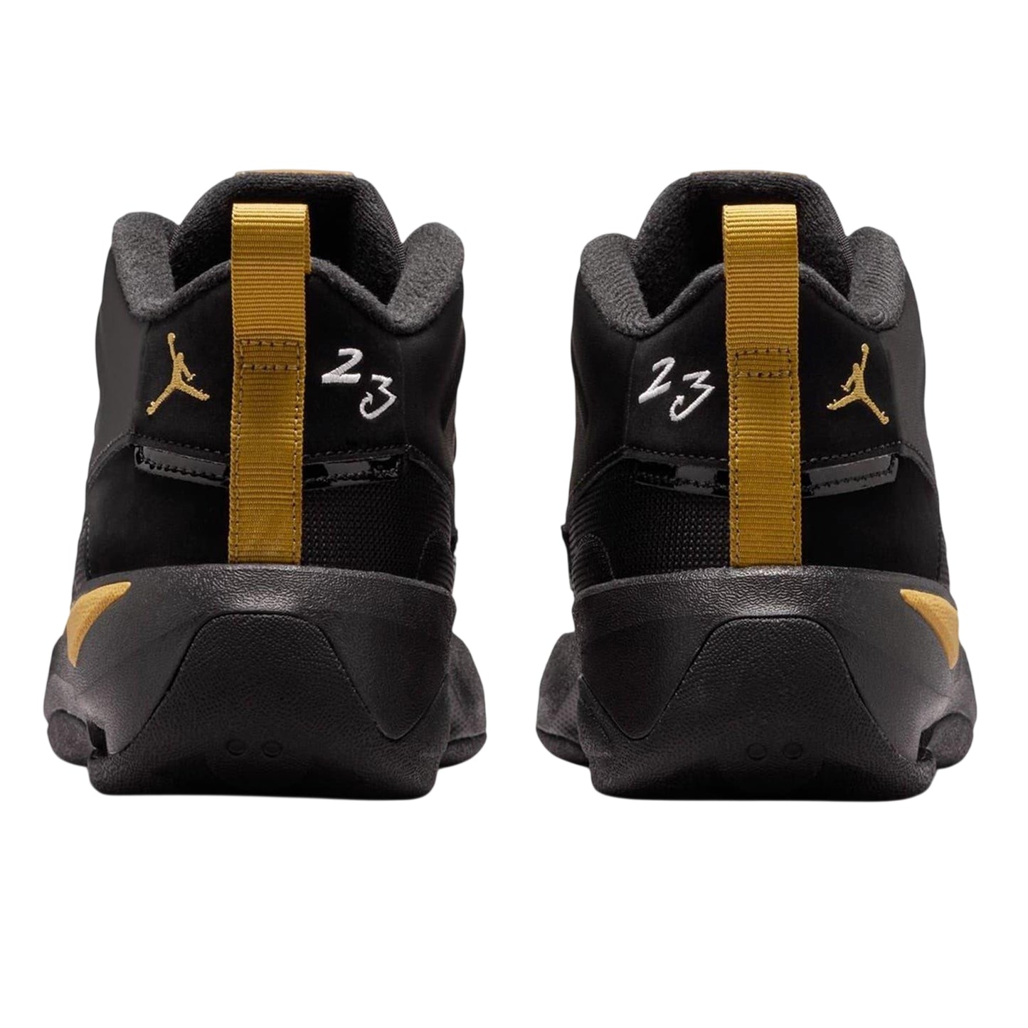 Black - Back - Nike Childrens-Kids Air Jordan Max Aura Basketball Trainers