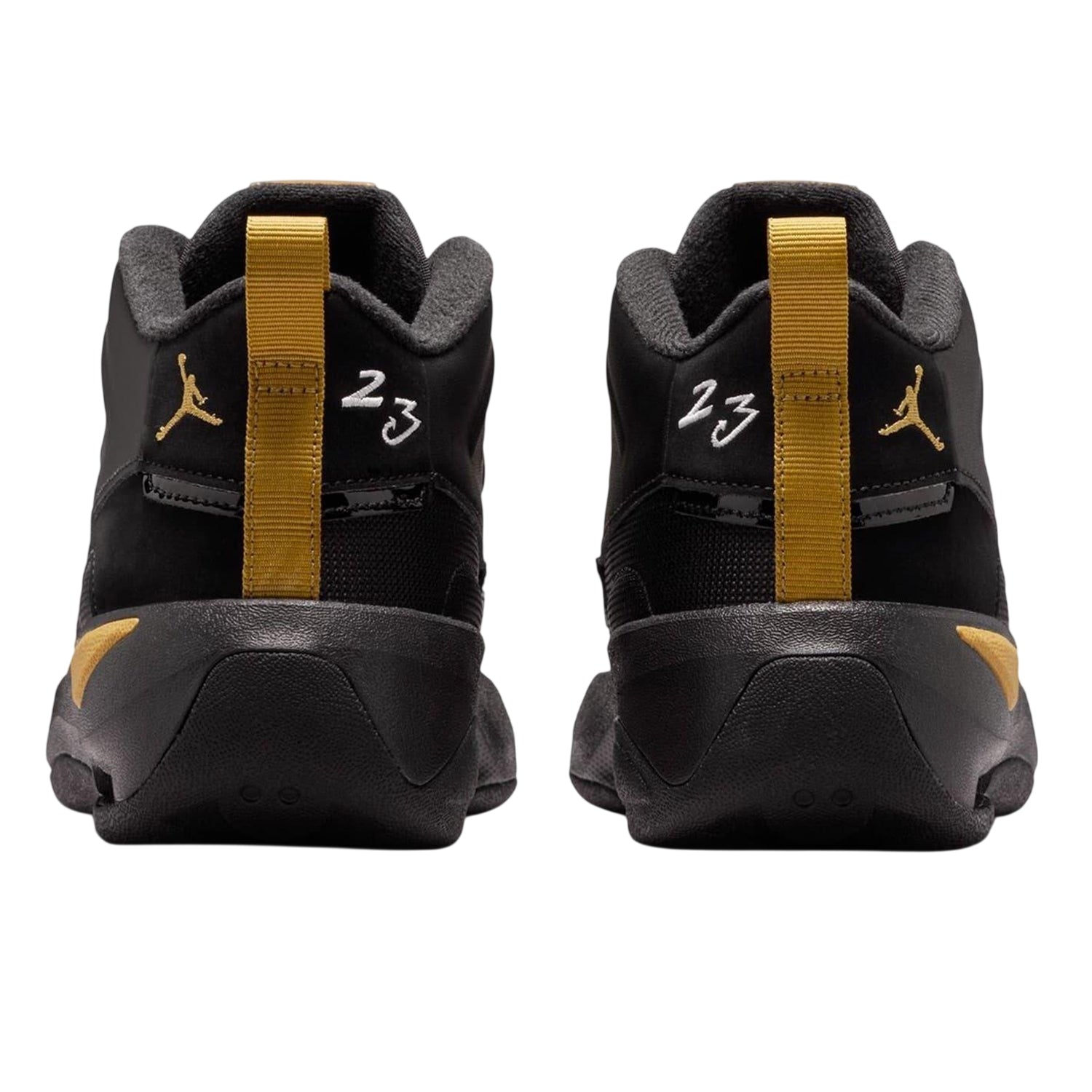 Black - Back - Nike Childrens-Kids Air Jordan Max Aura Basketball Trainers