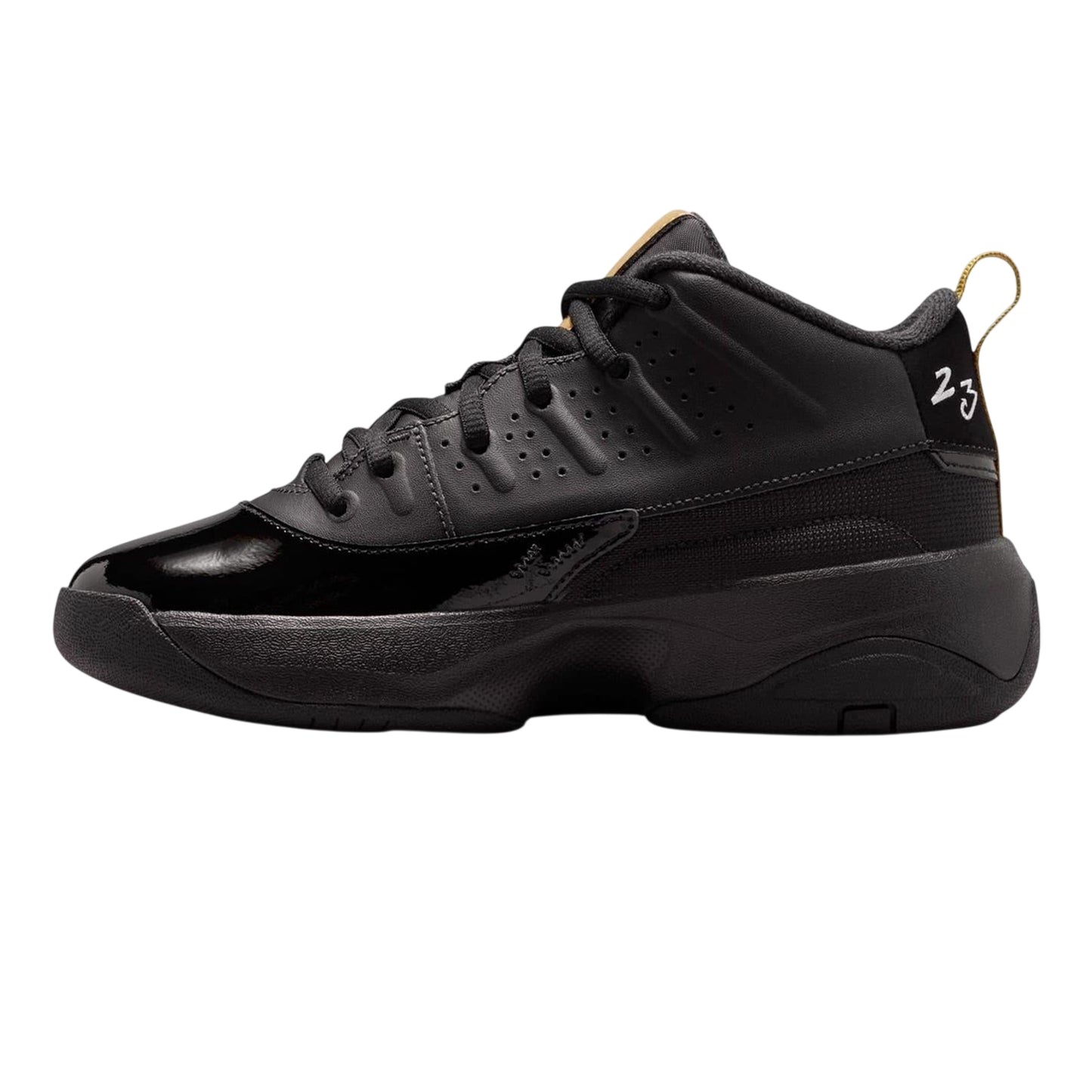 Black - Side - Nike Childrens-Kids Air Jordan Max Aura Basketball Trainers