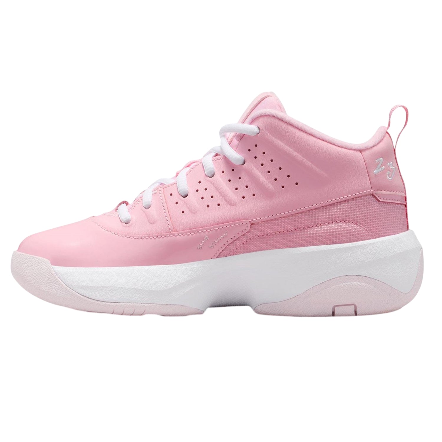 Soft Pink - Side - Nike Childrens-Kids Air Jordan Max Aura Basketball Trainers