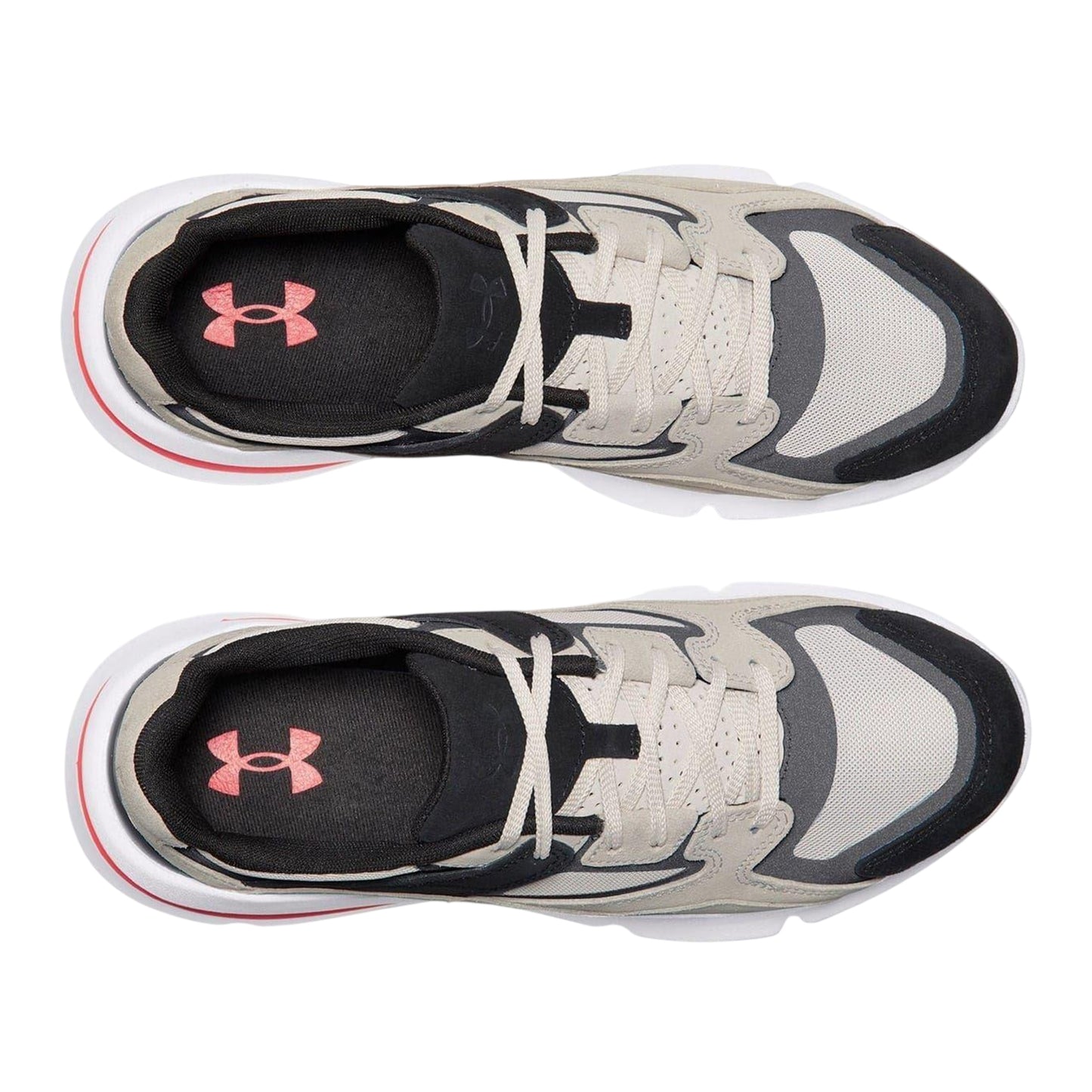 Grey - Side - Under Armour Mens Forge 96 Suede Low Trainers
