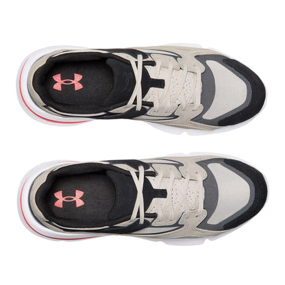 Grey - Side - Under Armour Mens Forge 96 Suede Low Trainers