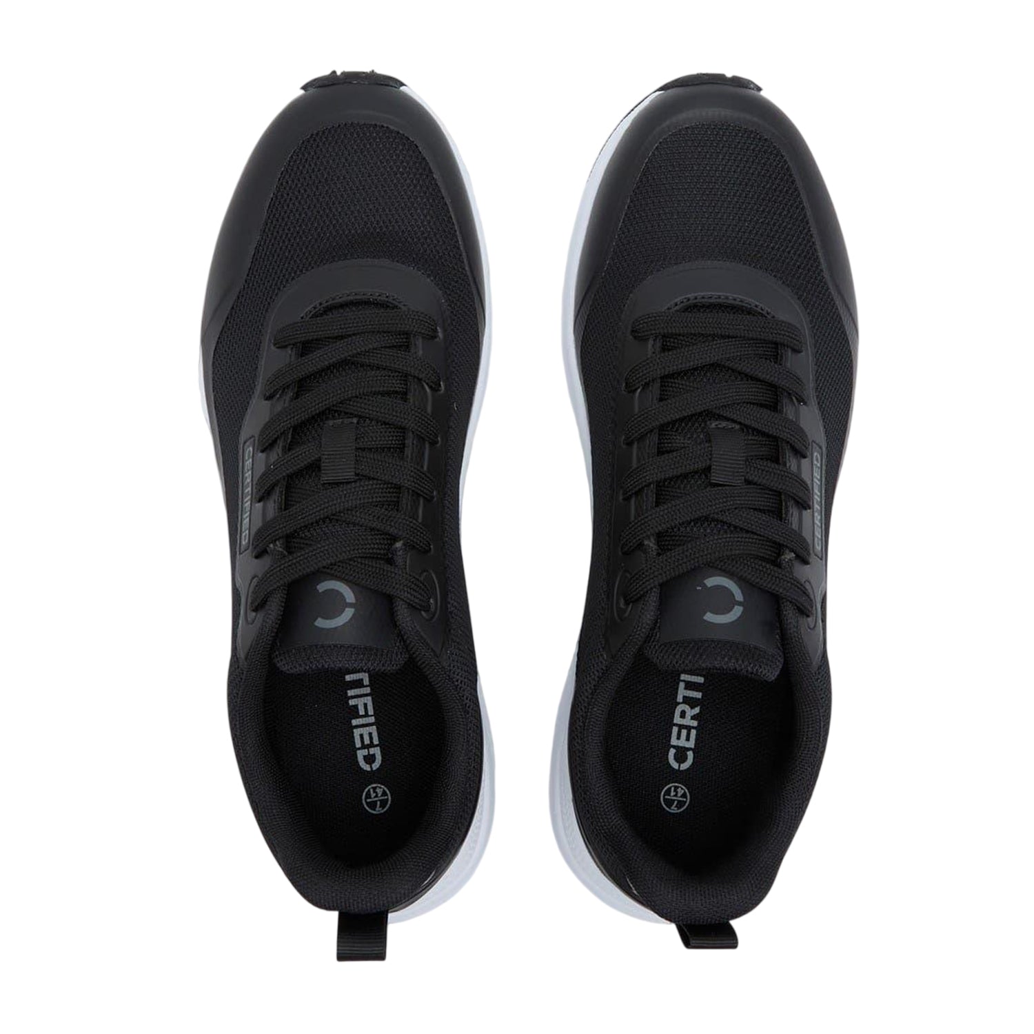 Black - Side - CTI Mens CT 282 Lace Up Trainers