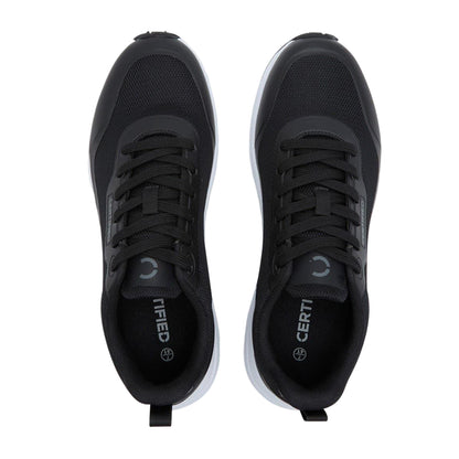 Black - Side - CTI Mens CT 282 Lace Up Trainers