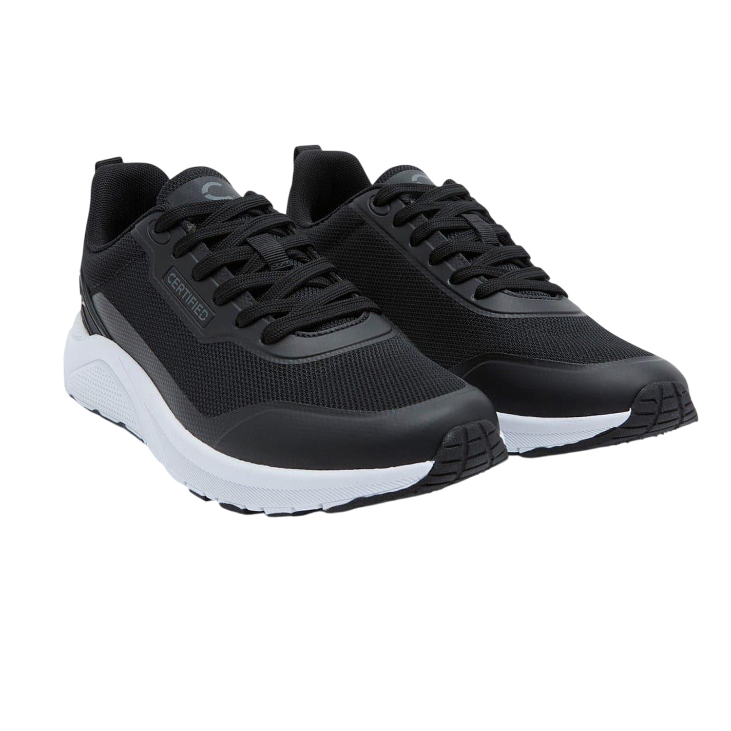 Black - Lifestyle - CTI Mens CT 282 Lace Up Trainers
