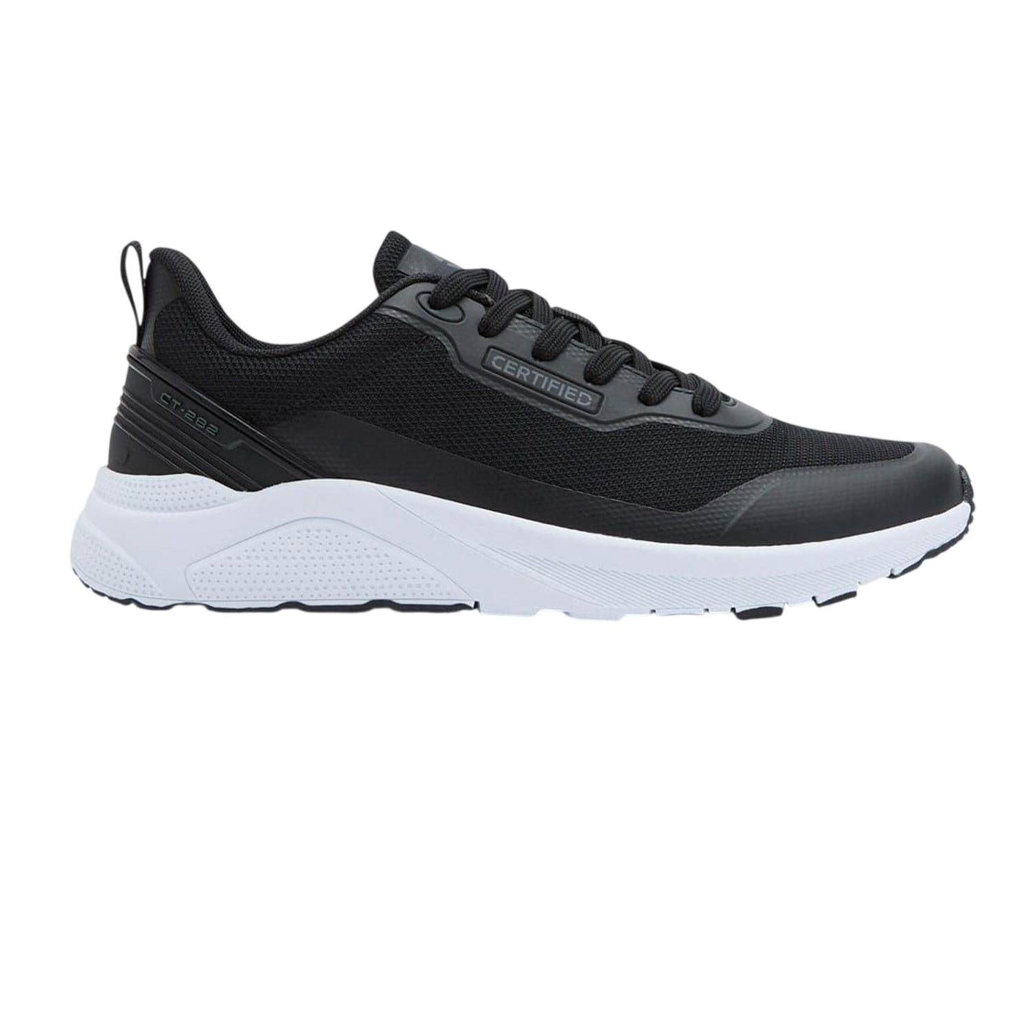 Black - Front - CTI Mens CT 282 Lace Up Trainers