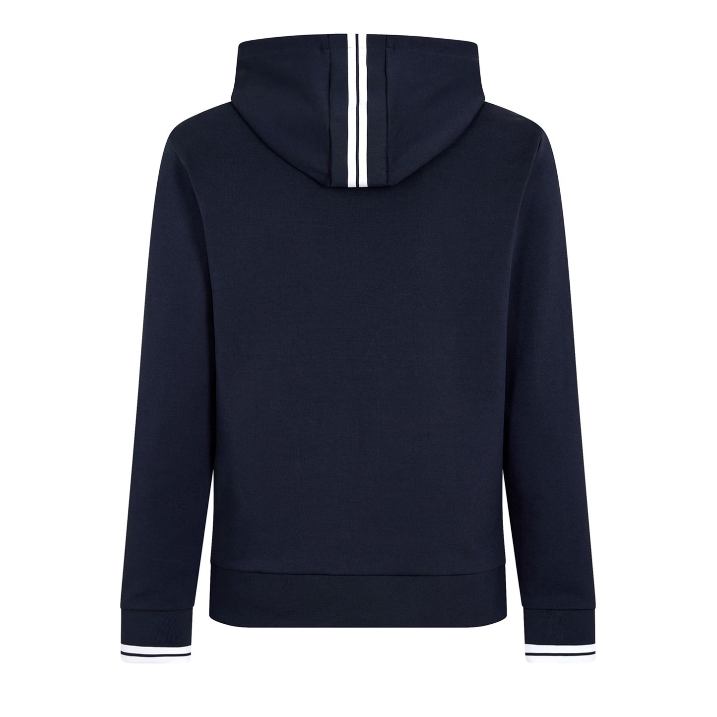 Dark Blue - Back - Boss Mens Stretch Sport Full Zip Hoodie