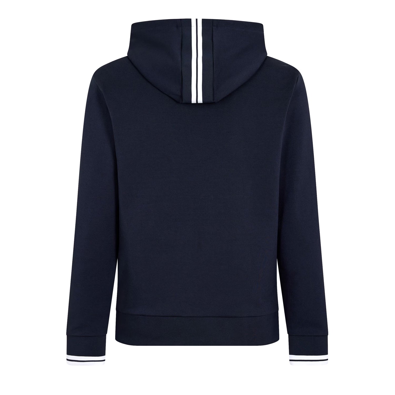 Dark Blue - Back - Boss Mens Stretch Sport Full Zip Hoodie