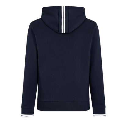 Dark Blue - Back - Boss Mens Stretch Sport Full Zip Hoodie