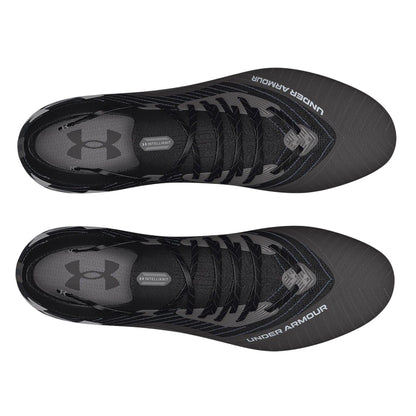 Black - Side - Under Armour Womens-Ladies Shadow Elite 2.0 Firm Ground Football Boots