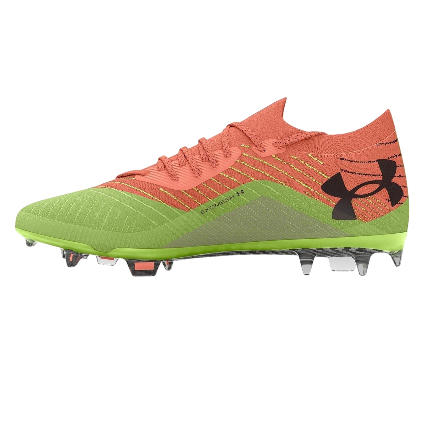 Orange - Back - Under Armour Womens-Ladies Shadow Elite 2.0 Firm Ground Football Boots