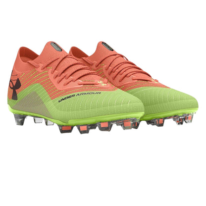 Orange - Lifestyle - Under Armour Womens-Ladies Shadow Elite 2.0 Firm Ground Football Boots