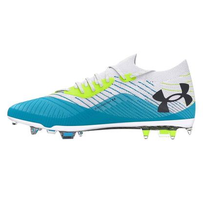 White-Capri - Back - Under Armour Womens-Ladies Shadow Elite 2.0 Firm Ground Football Boots