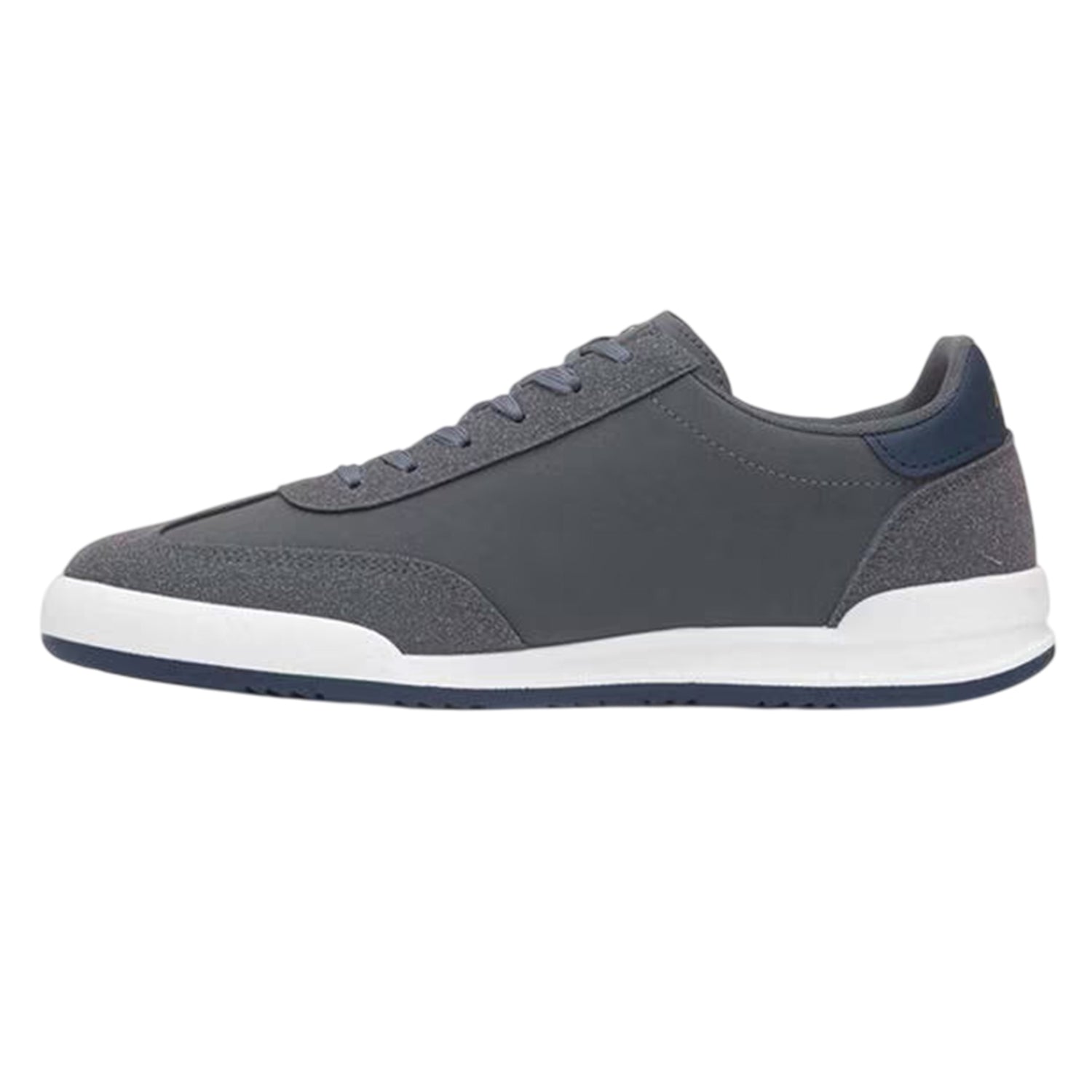 Charcoal - Back - Original Penguin Mens Stripe Logo Trainers
