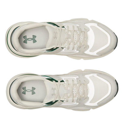 White - Side - Under Armour Womens-Ladies Forge 96 Leather Platform Trainers