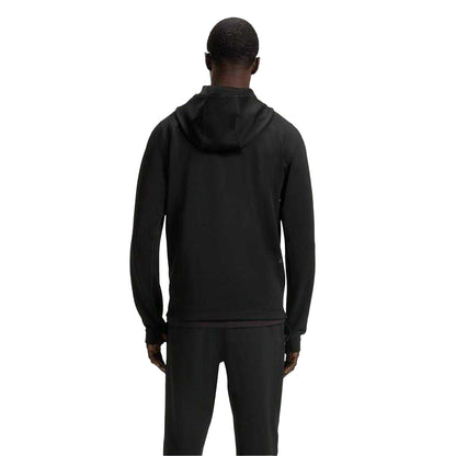 Black - Back - Boss Mens Active Workout Full Zip Hoodie