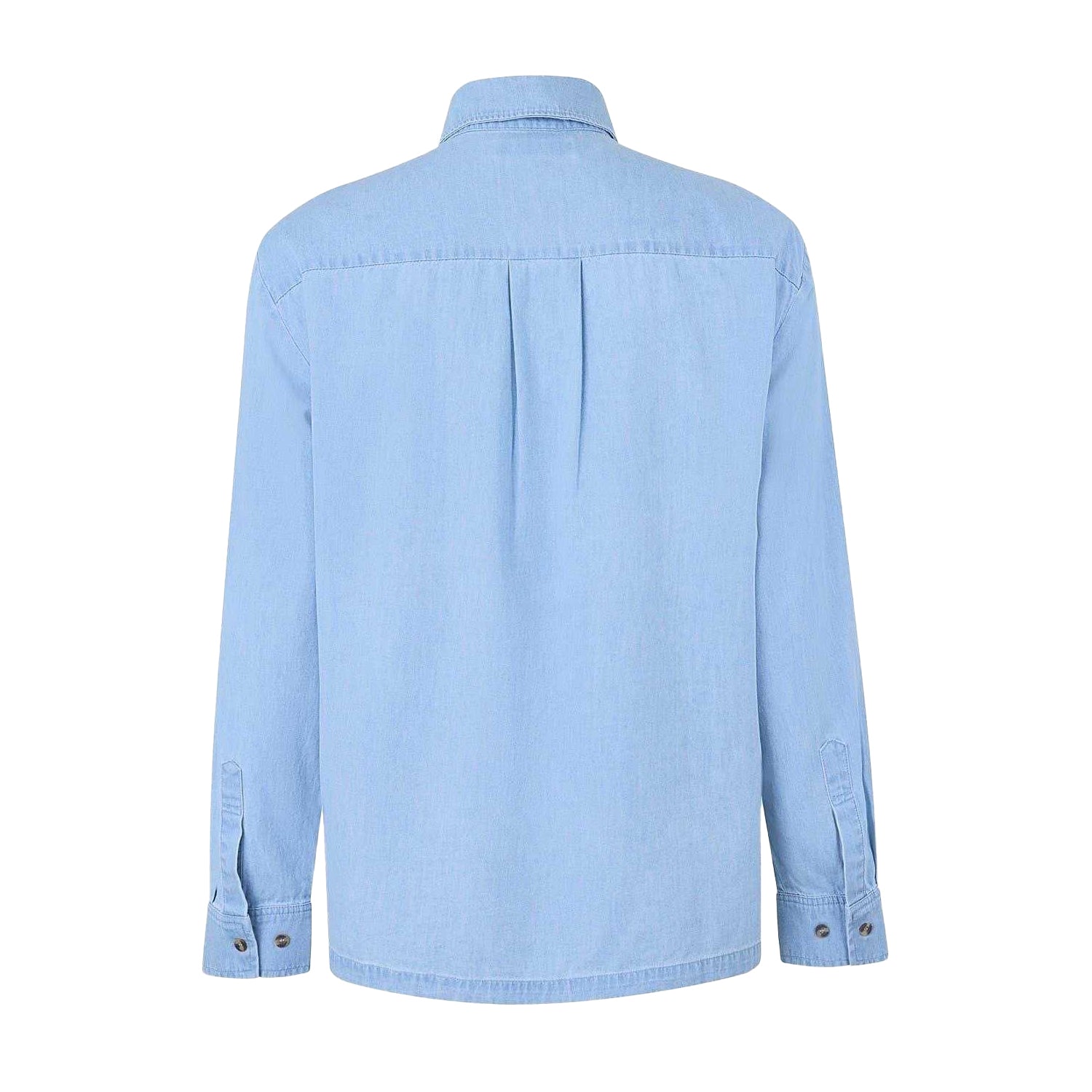 Light Wash - Back - Jack Wills Mens Chambray Relaxed Fit Long-Sleeved Shirt