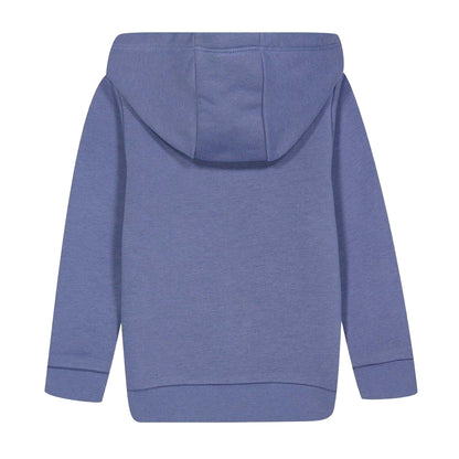 Medium Grey - Back - Boss Boys Colour Block Regular Full Zip Hoodie