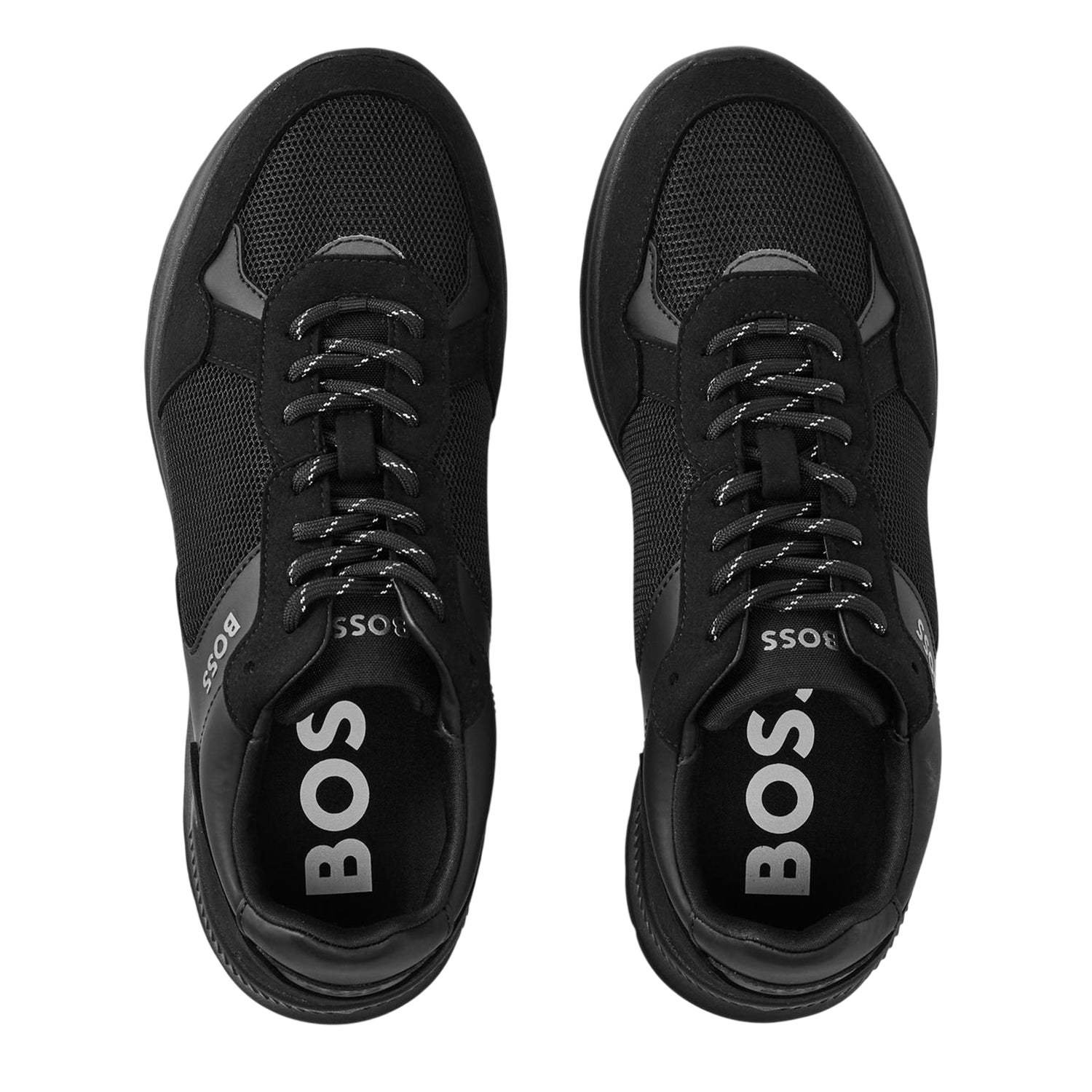 Black - Side - Boss Mens Extreme Logo Trainers