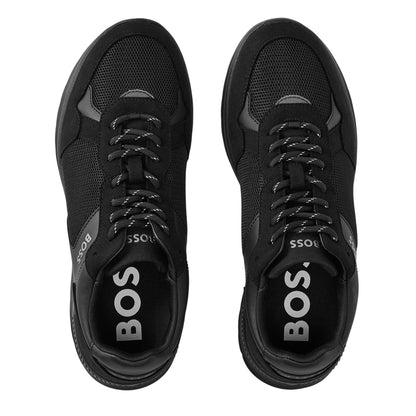 Black - Side - Boss Mens Extreme Logo Trainers