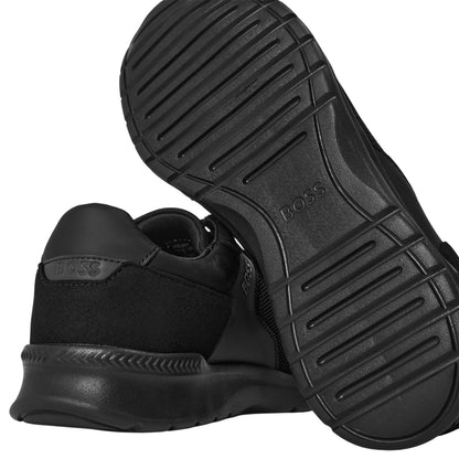 Black - Lifestyle - Boss Mens Extreme Logo Trainers