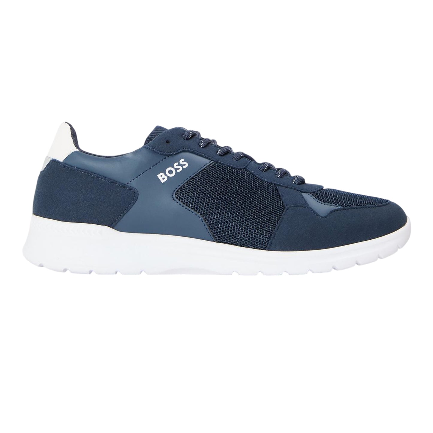 Dark Blue - Front - Boss Mens Extreme Logo Trainers