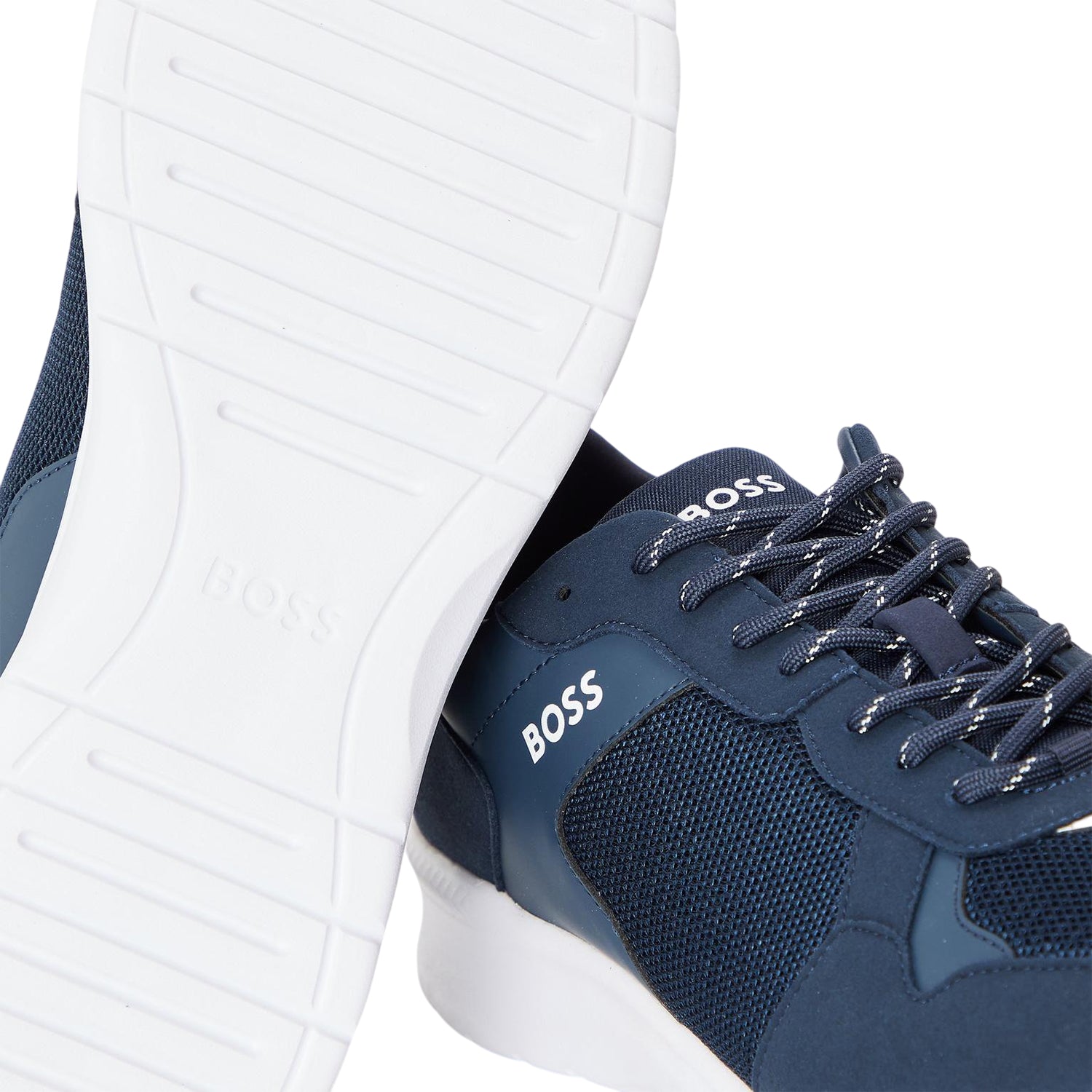 Dark Blue - Lifestyle - Boss Mens Extreme Logo Trainers