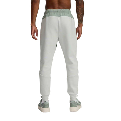Green-Black - Back - Under Armour Mens Unstoppable Fleece Zip Pocket Joggers