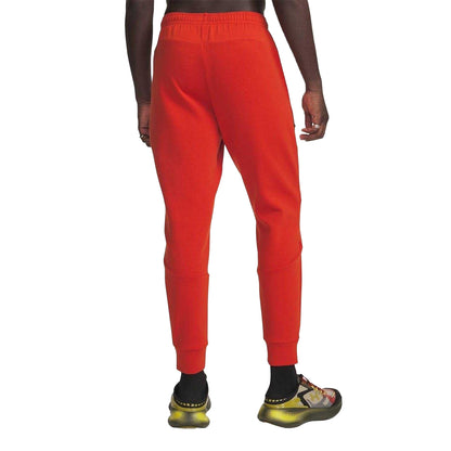 Orange - Back - Under Armour Mens Unstoppable Fleece Zip Pocket Joggers