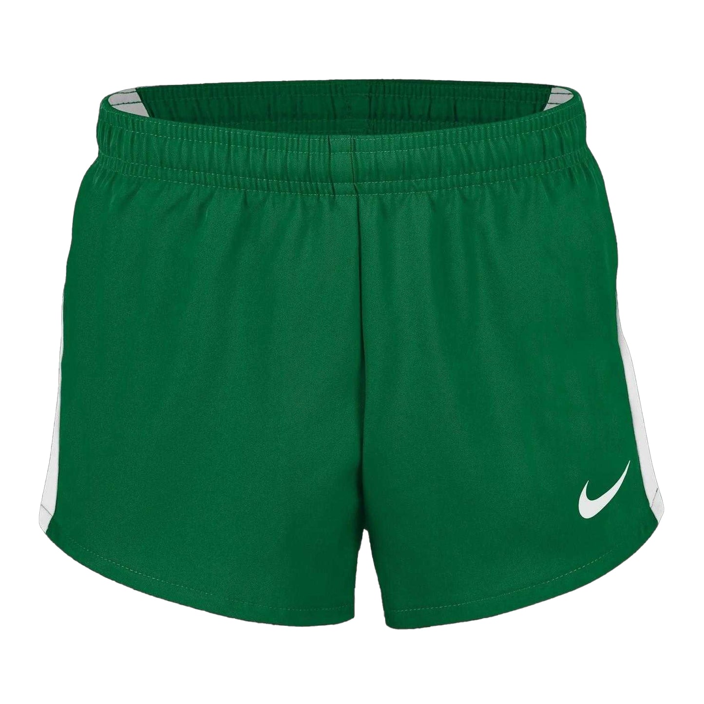 Pine Green - Front - Nike Girls Performance Running Shorts