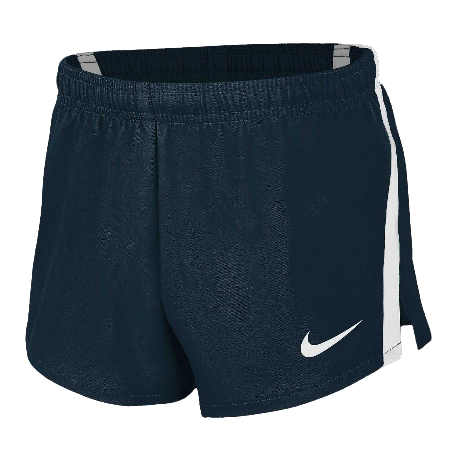 Obsidian Black - Front - Nike Girls Performance Running Shorts
