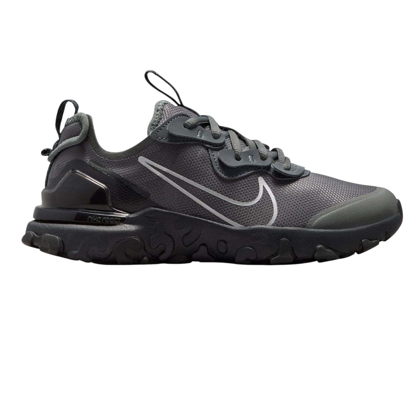 Iron Grey - Front - Nike Childrens-Kids React Vision Low Cut Trainers