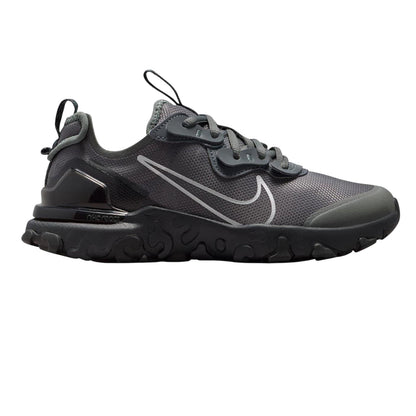 Iron Grey - Front - Nike Childrens-Kids React Vision Low Cut Trainers