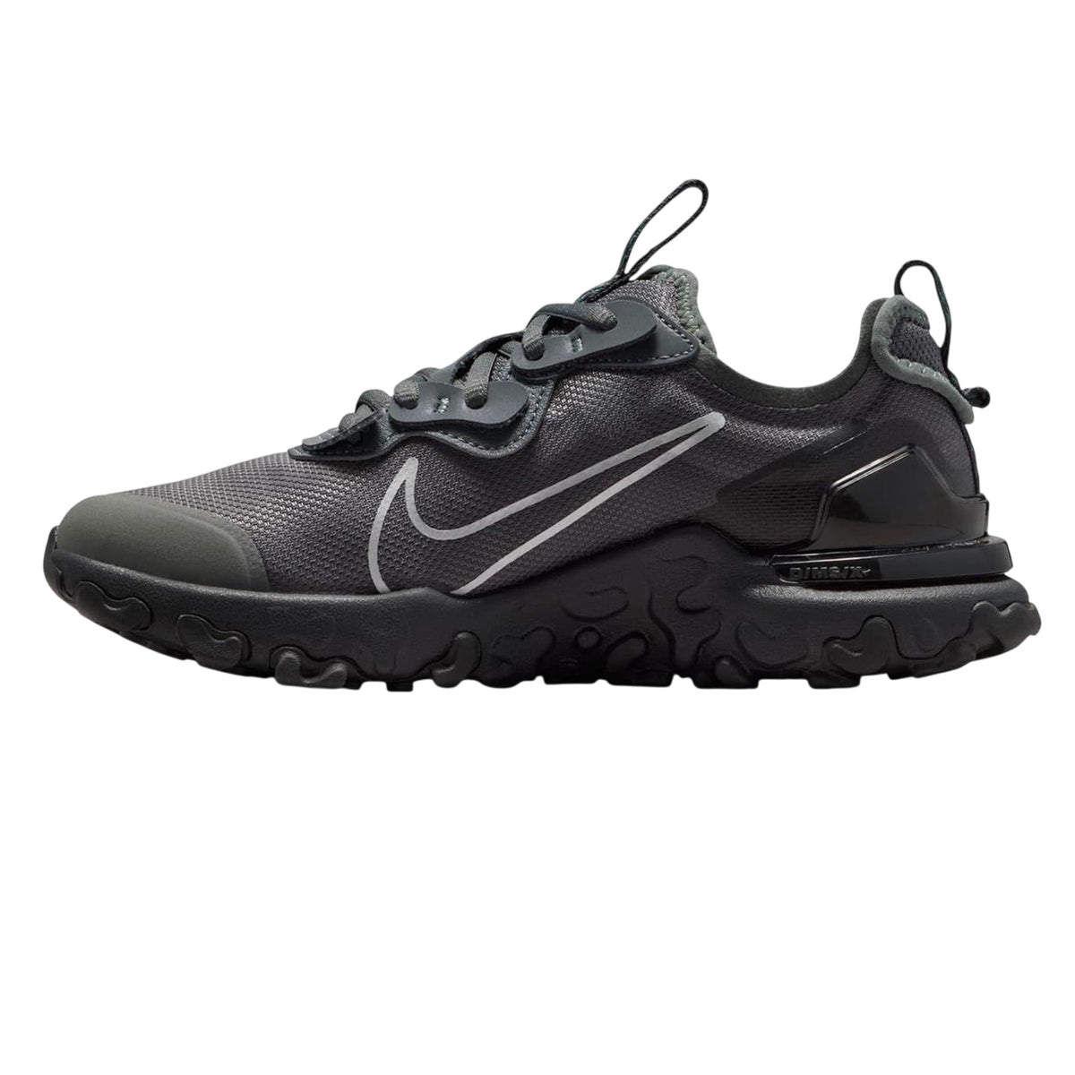 Iron Grey - Side - Nike Childrens-Kids React Vision Low Cut Trainers