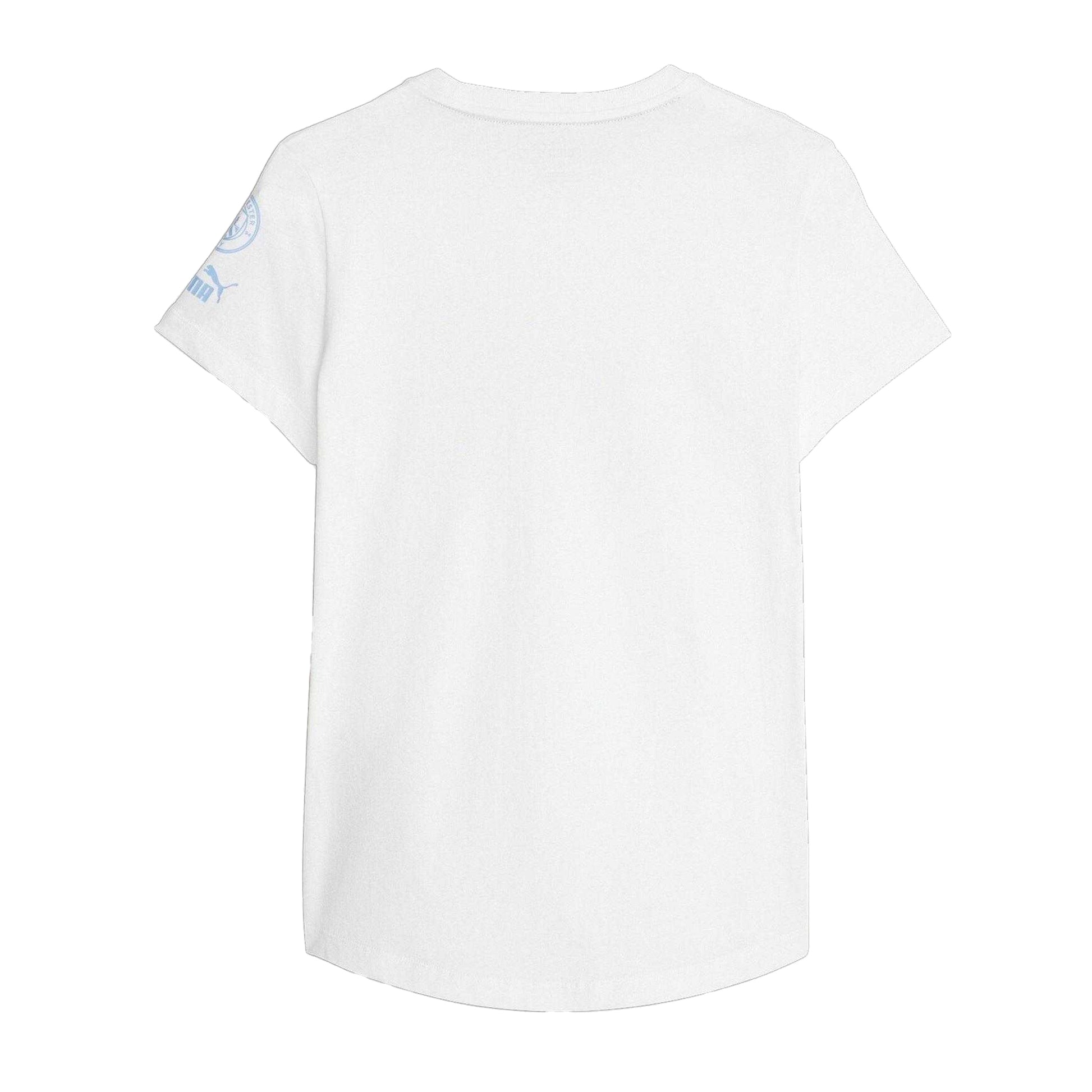 Puma White - Back - Puma Womens-Ladies Ftbl core Manchester City FC T-Shirt
