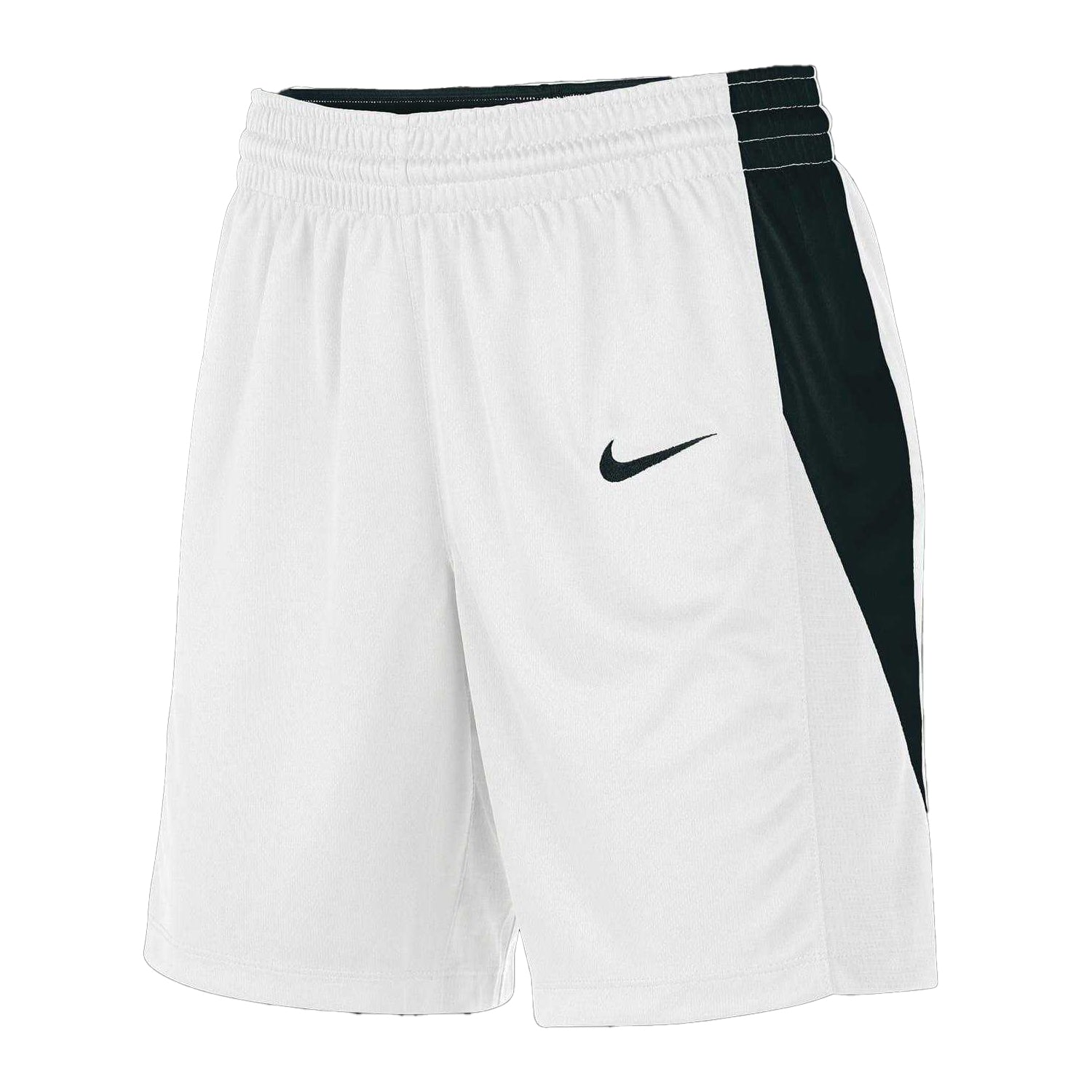 White-Black - Side - Nike Womens-Ladies Reversible Athletic Basketball Shorts