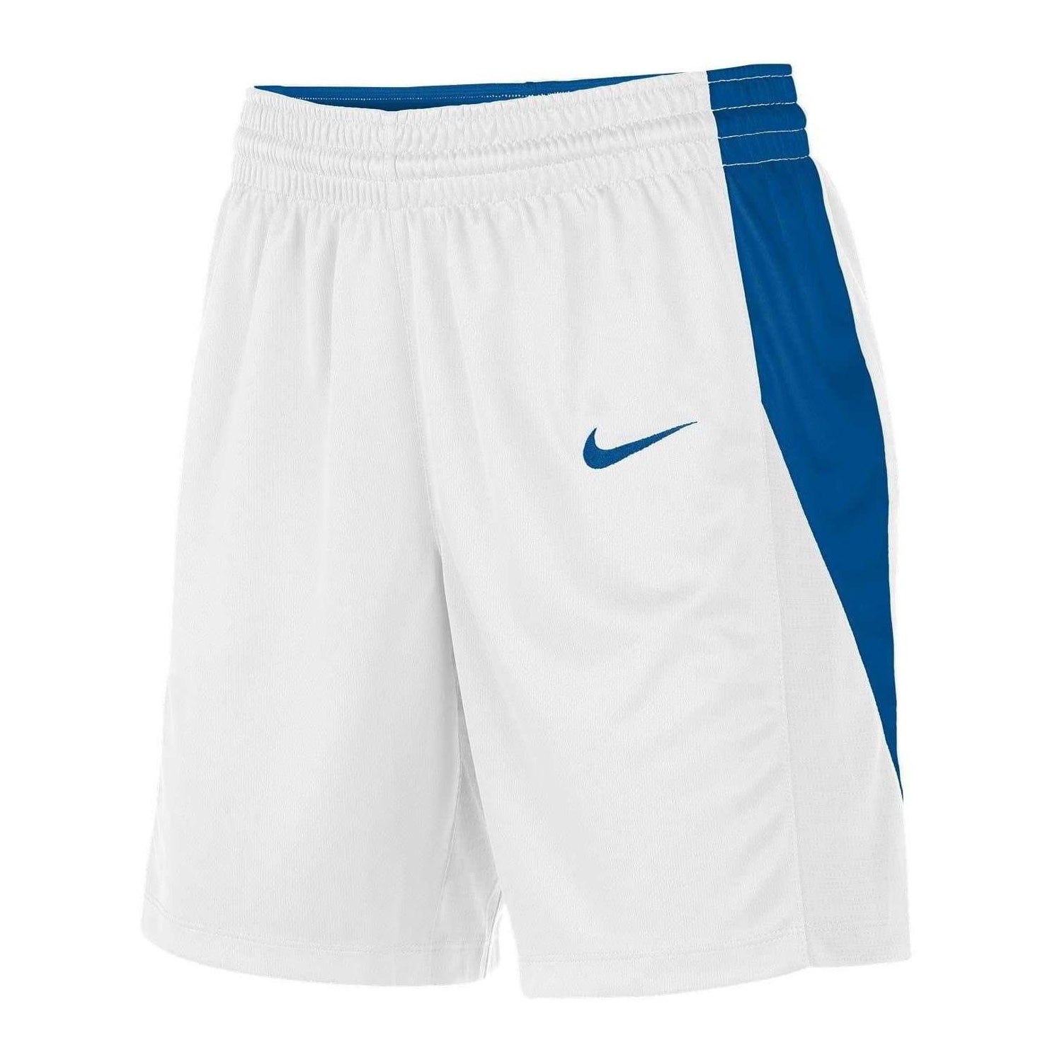 White-Royal Blue - Side - Nike Womens-Ladies Reversible Athletic Basketball Shorts