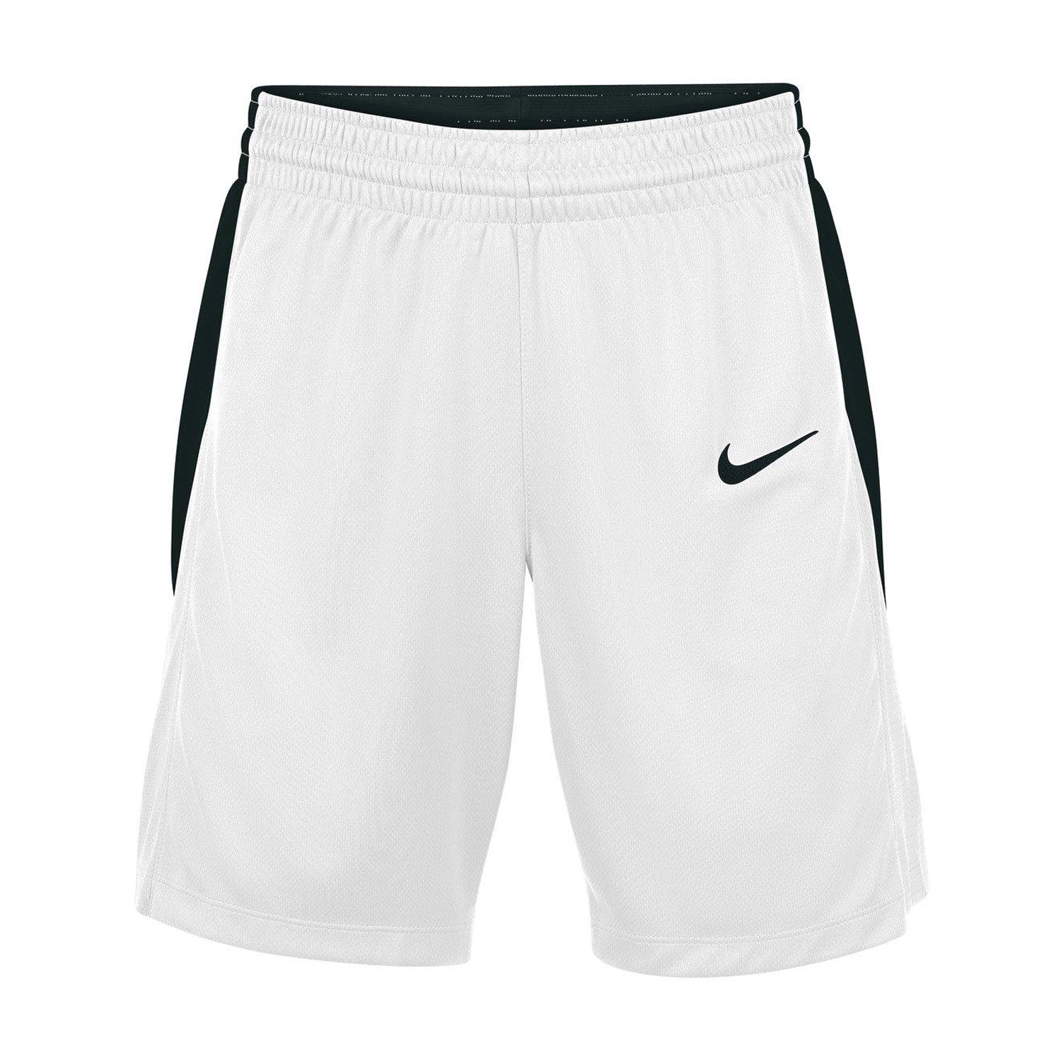 White-Black - Front - Nike Womens-Ladies Reversible Athletic Basketball Shorts