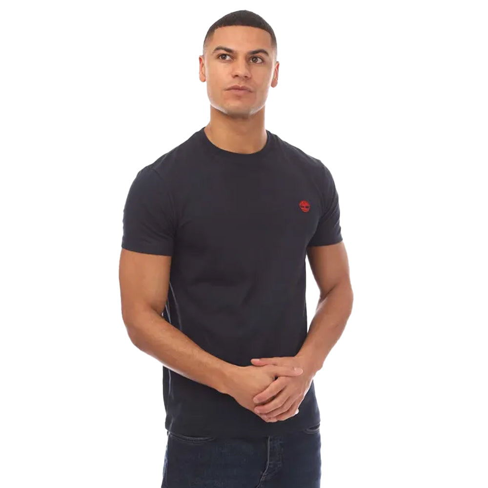 Navy - Front - Timberland Mens Dunstan River Crew Neck T-Shirt
