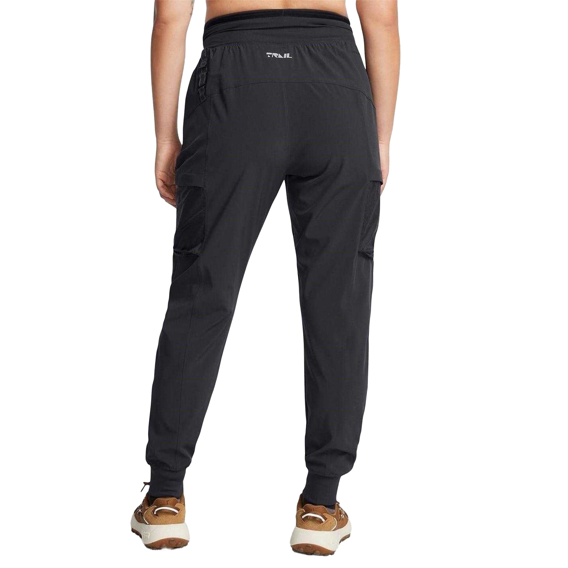 Dark Grey - Lifestyle - Under Armour Womens-Ladies Trail Run Side Pocket Joggers
