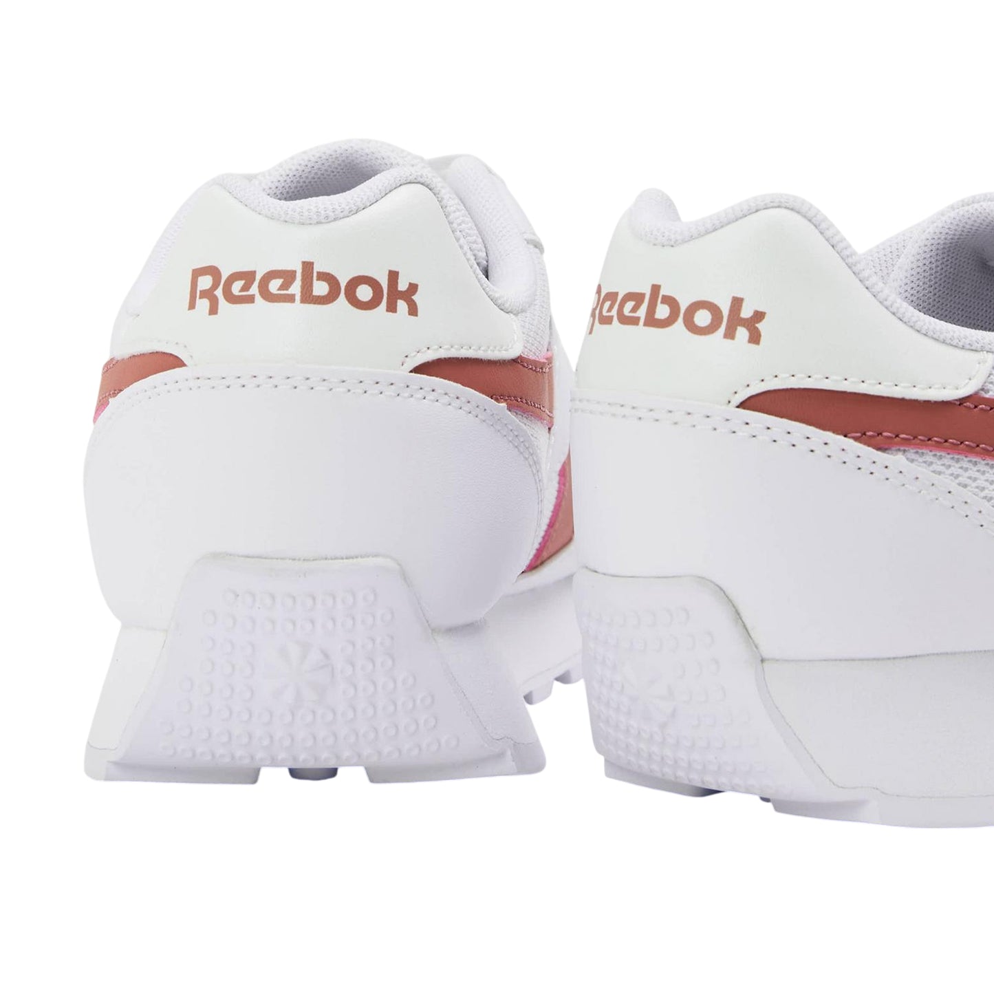 White-Pink Clay - Back - Reebok Womens-Ladies Rewind Run Mesh Trainers