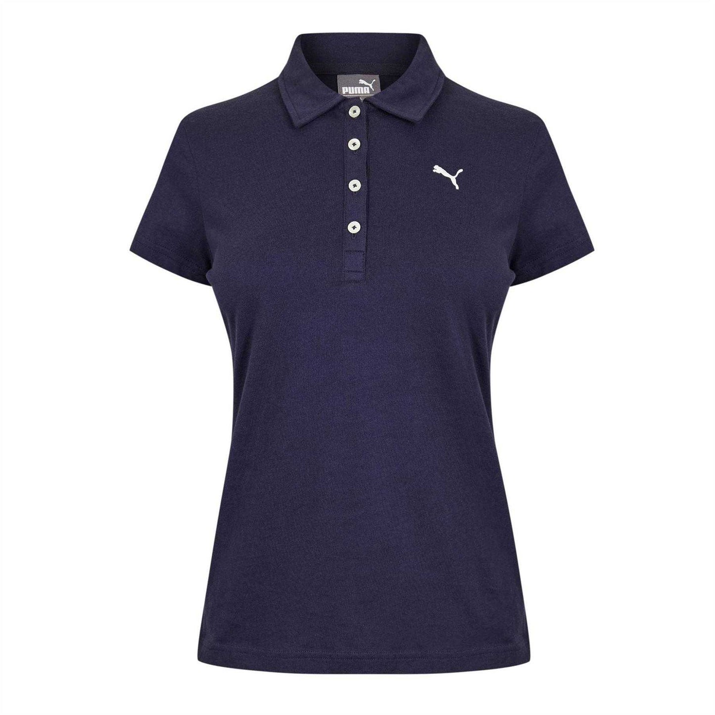 Black - Front - Puma Womens-Ladies Essentials Polo Shirt