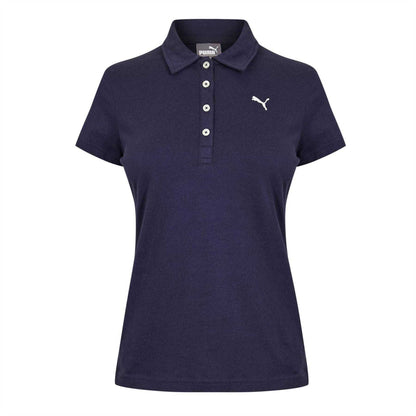 Black - Front - Puma Womens-Ladies Essentials Polo Shirt
